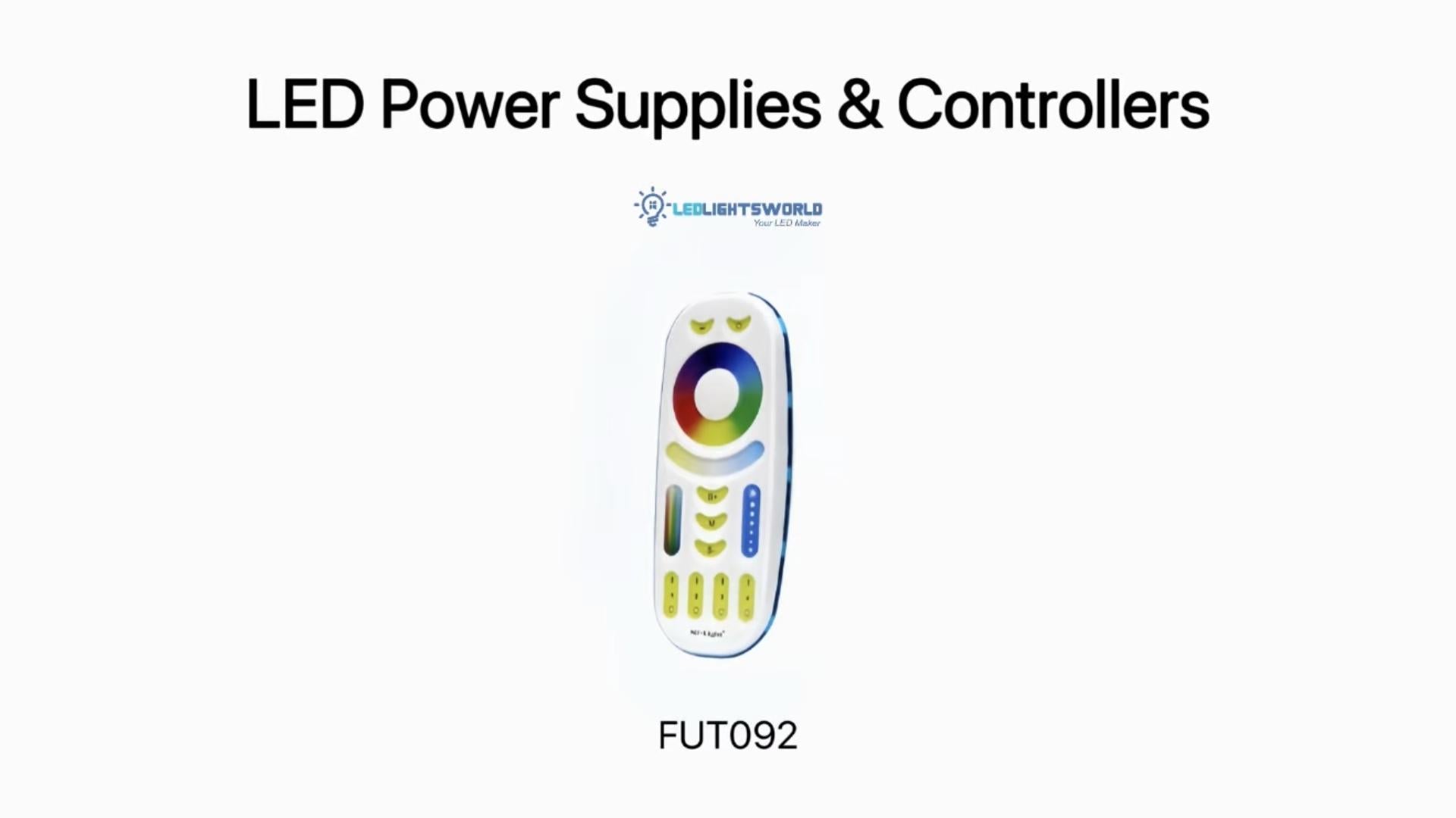 FUT092 4-Zone RGB+CCT Remote for Multi-Zone LED Lighting Control Demo | LEDLightsWorld