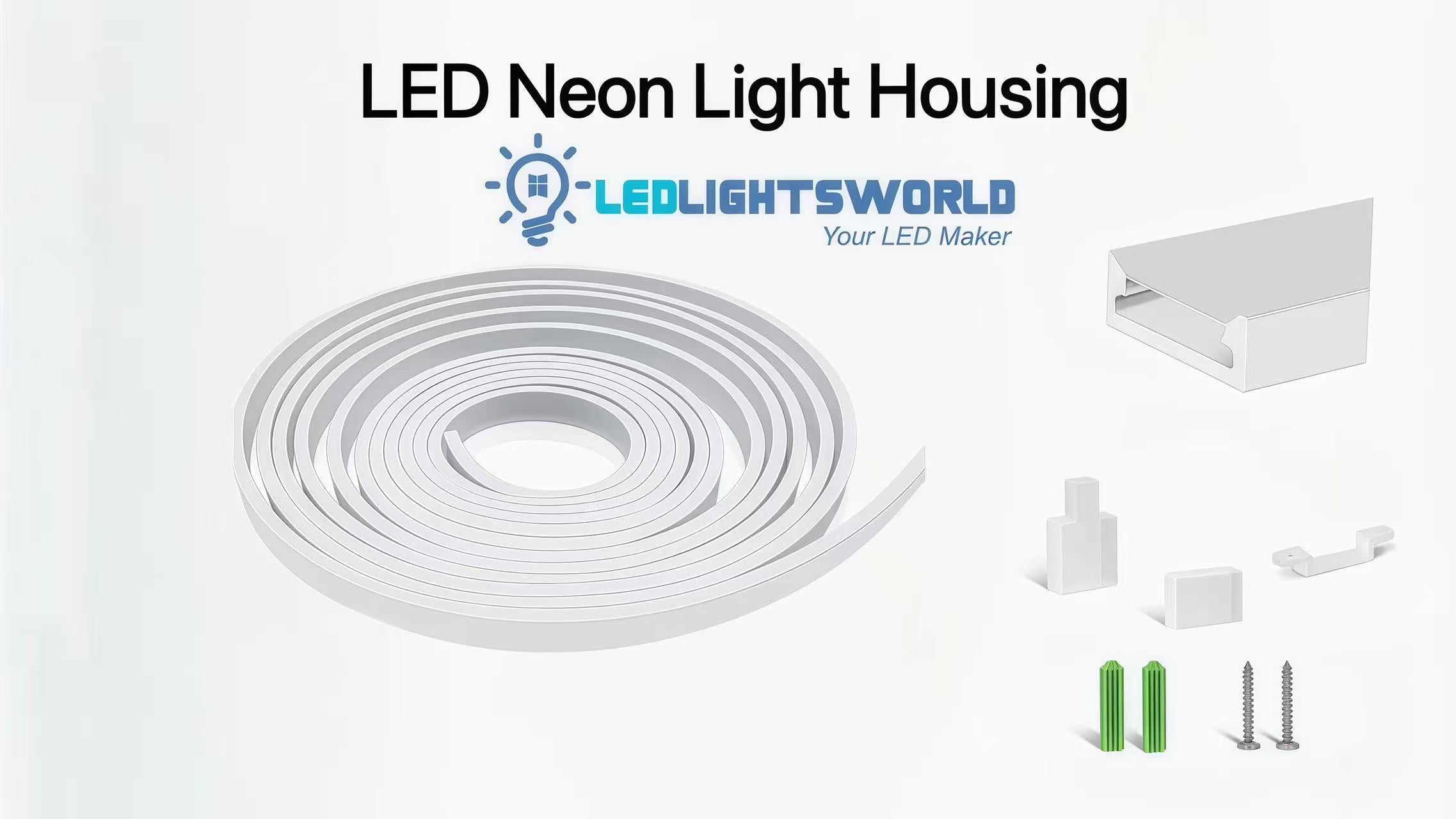 Neon Light Housing IP67 Waterproof – Side & Edge Lighting Solution for Versatile LED Installations