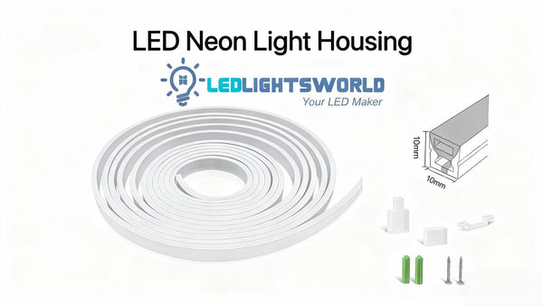 S1010 Neon Light Housing – 10×10 mm IP67 Silicone LED Channel Demo
