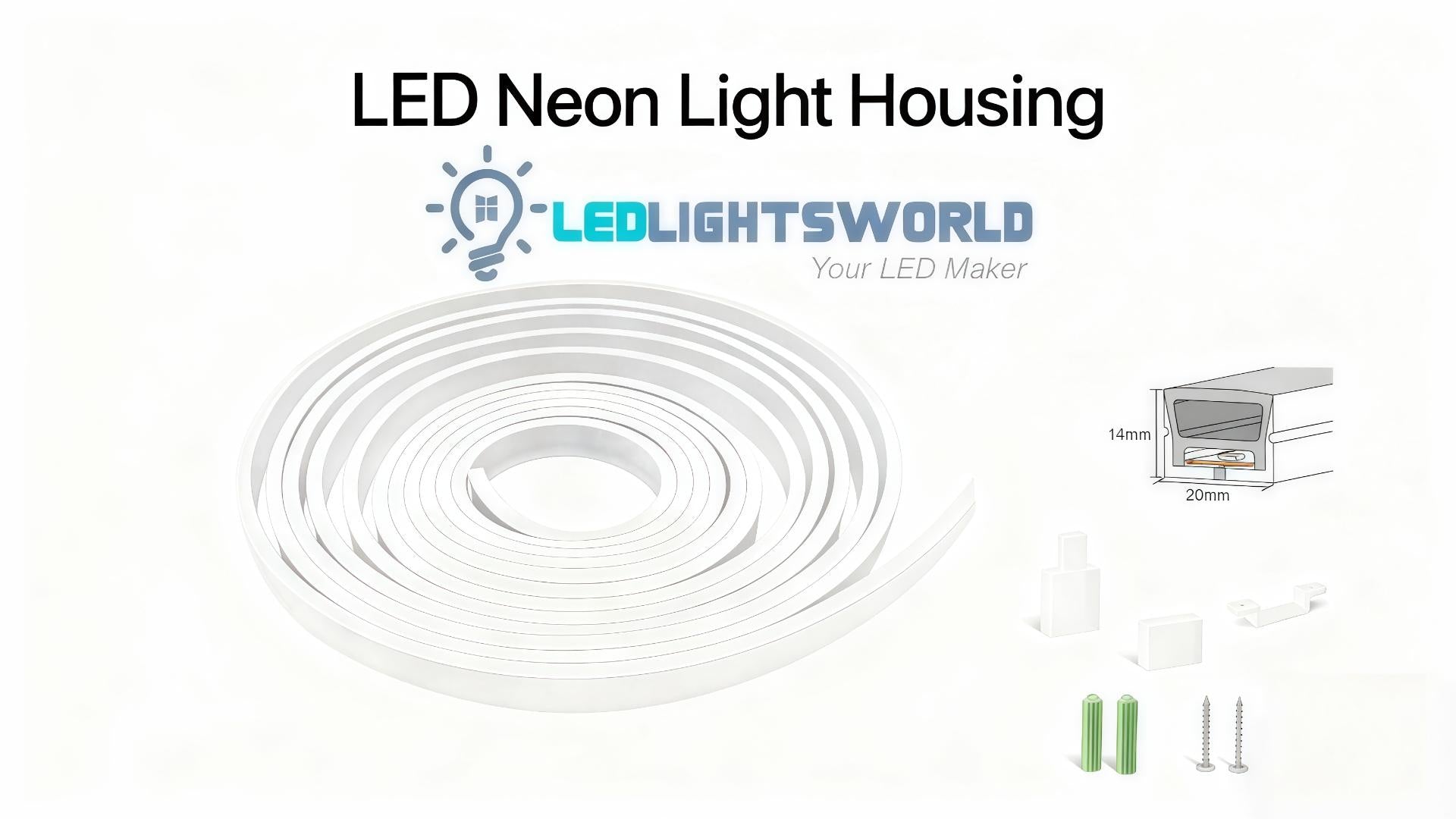 S1420 Neon Light Housing Smooth Diffusion Product Demonstration Video | LEDLightsWorld