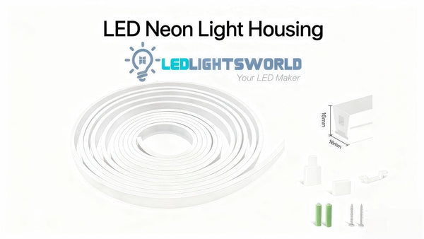 S1616 16×16mm Silicone Neon Light Housing – IP67 Waterproof LED Channel Demo