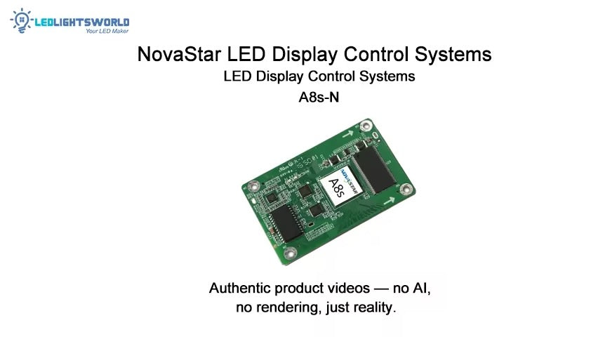 NovaStar A8s-N Receiving Card 512×384 High-Load LED Controller Demo | LEDLightsWorld