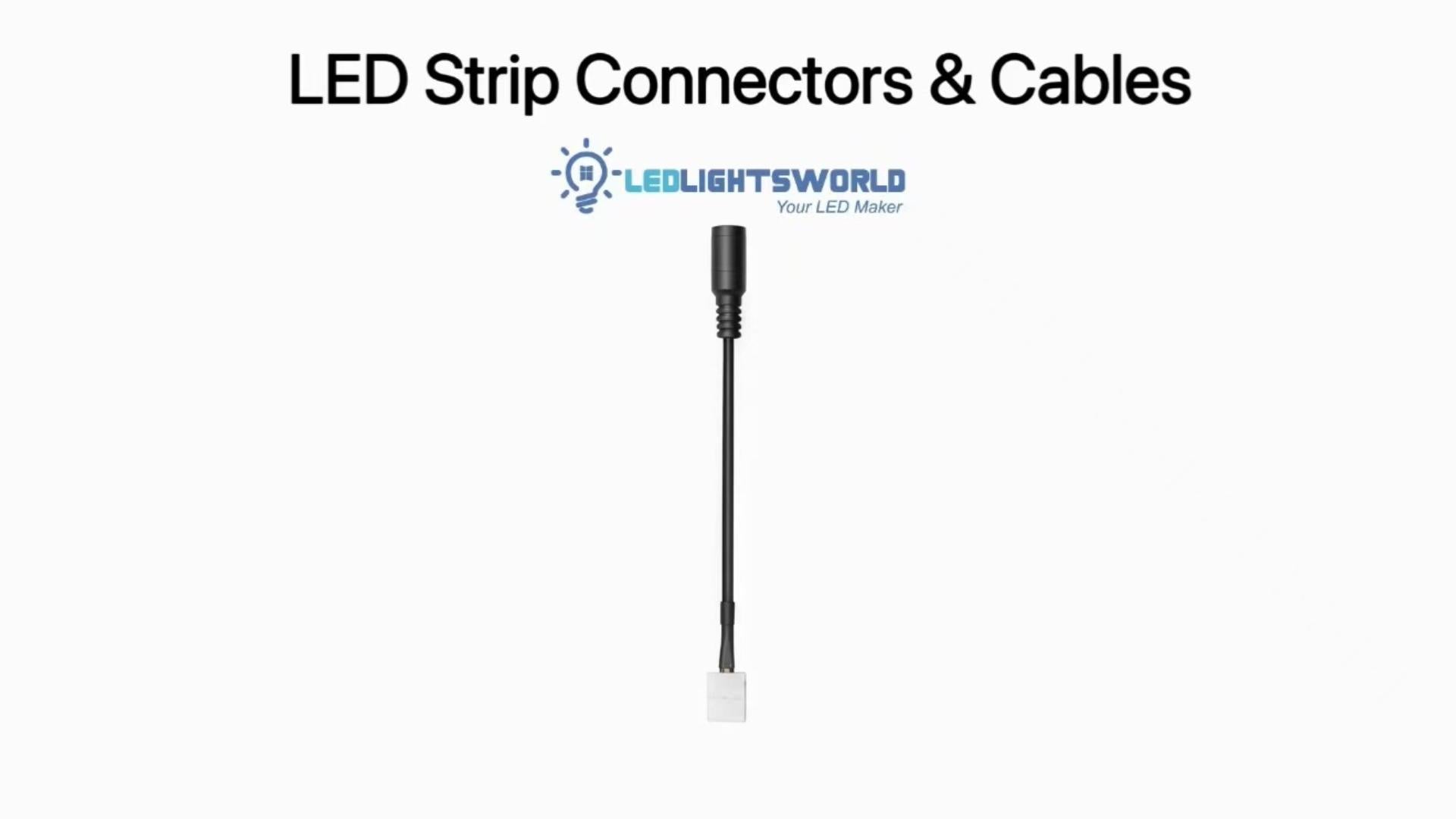 10mm 2-Pin Solderless LED Strip Connectors – Quick Wiring Demo (10-Pack) | LEDLightsWorld