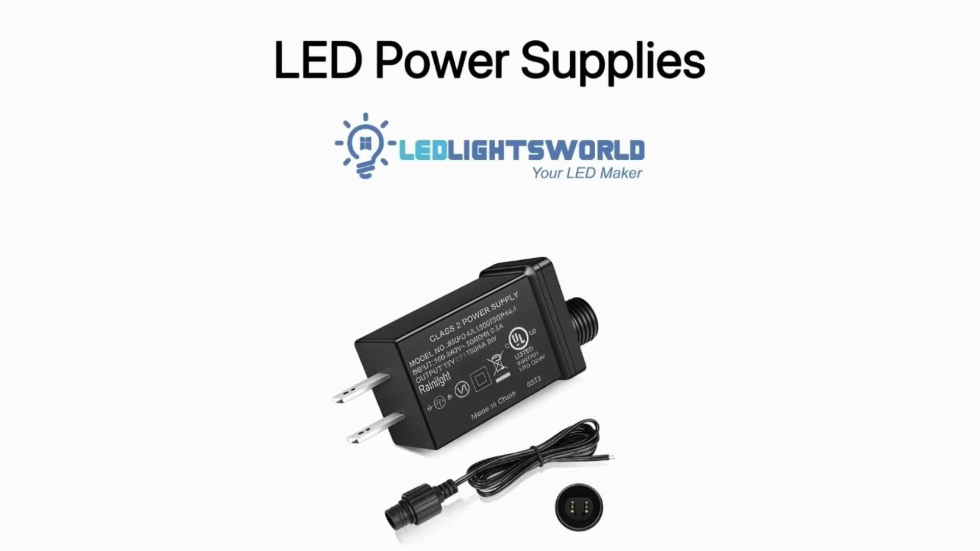 IP44 Class 2 Waterproof Power Supply for Outdoor LED Decorations | LEDLightsWorld