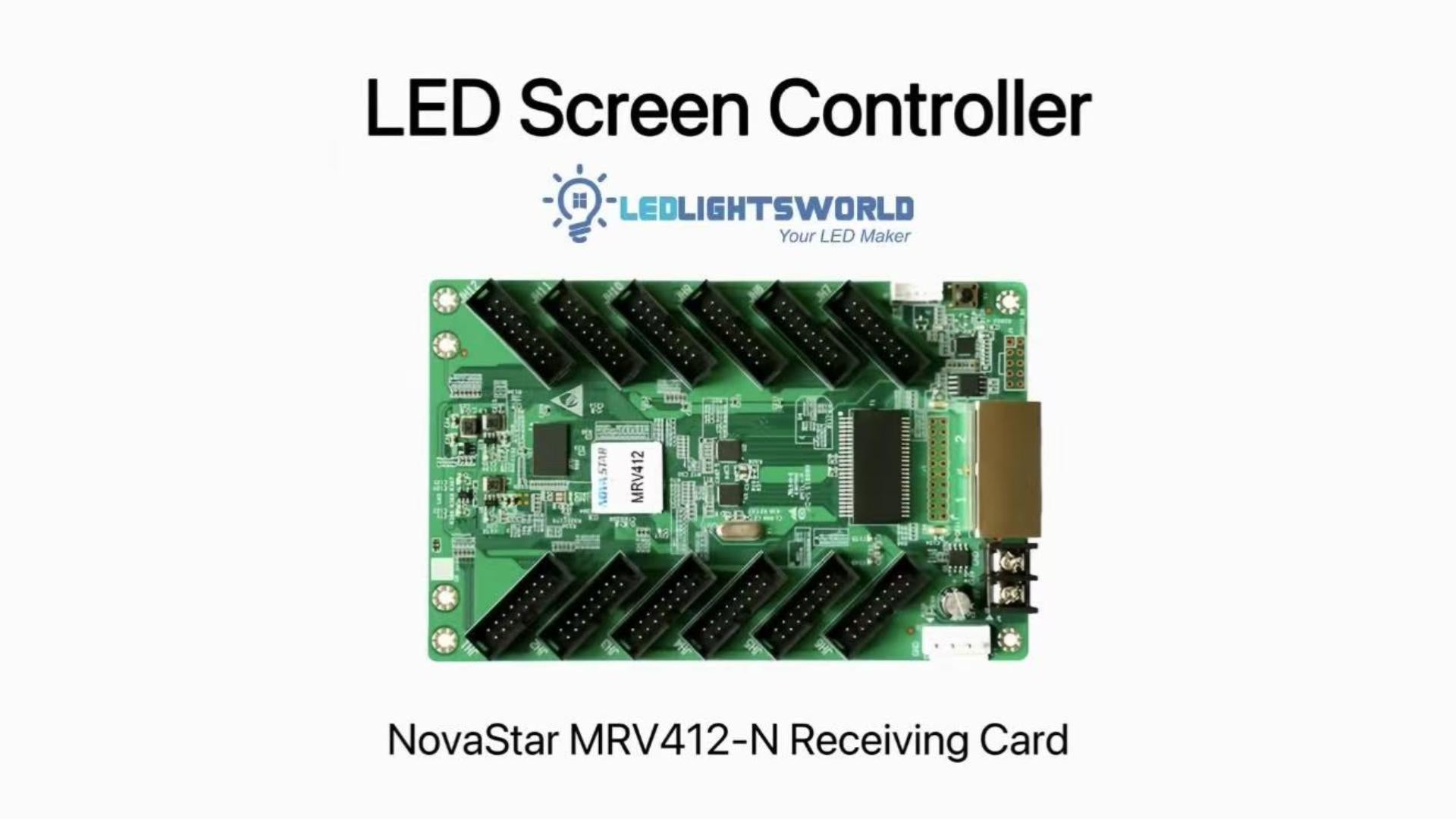 NovaStar MRV412-N Receiving Card – 512×512 Pixel HUB75 LED Controller for LED Display Screens | LEDLightsWorld