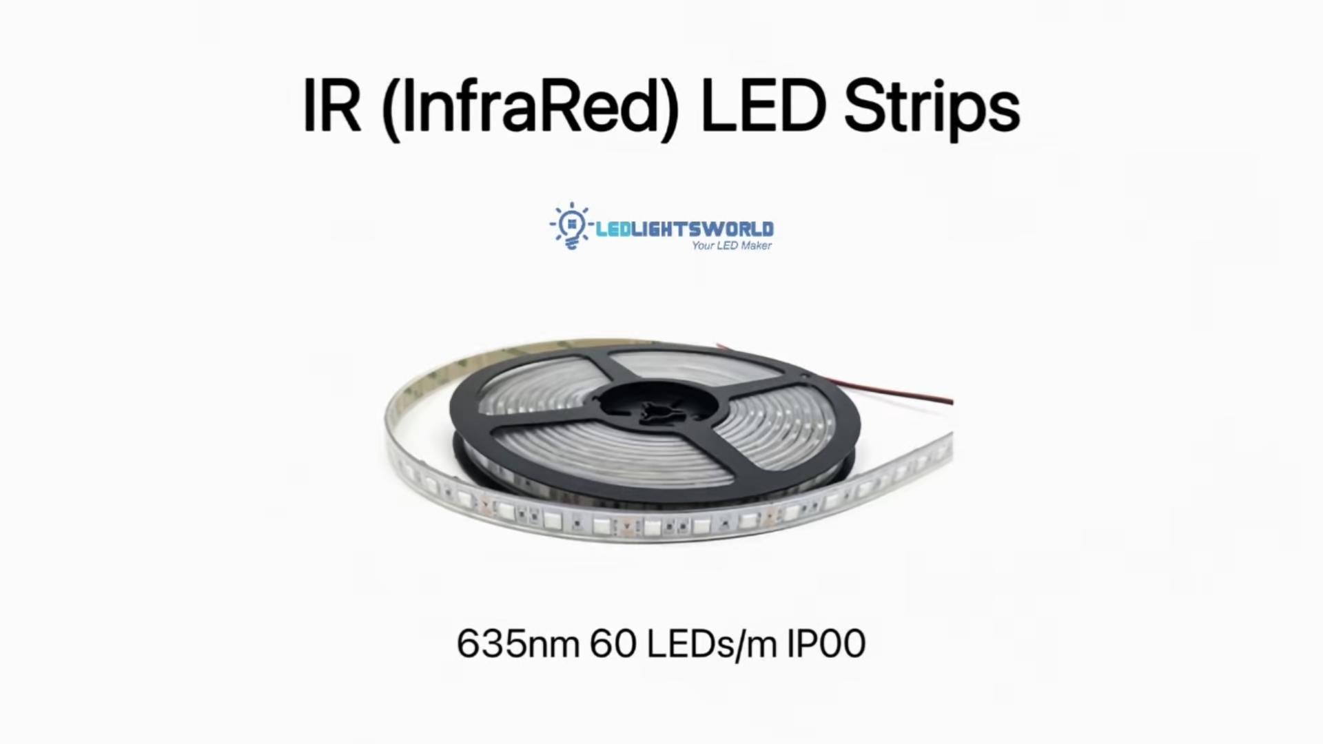635nm Red LED Strip Light SMD5050 DC12V Bright Signage Lighting Demo | LEDLightsWorld