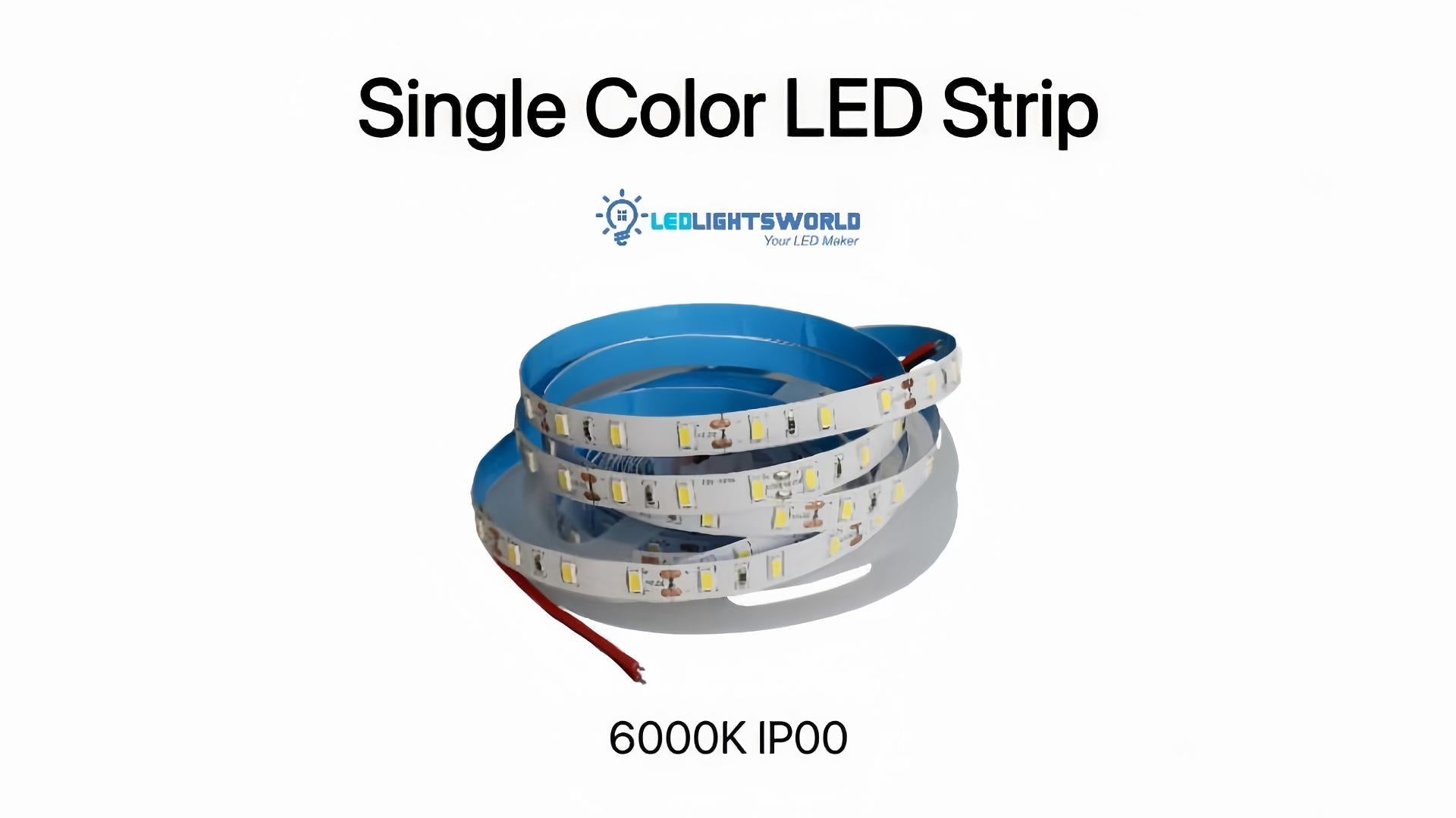 LG SMD5630 LED Strip Light – High Brightness 12W/M Single Color LED for Home & Decor | LEDLightsWorld