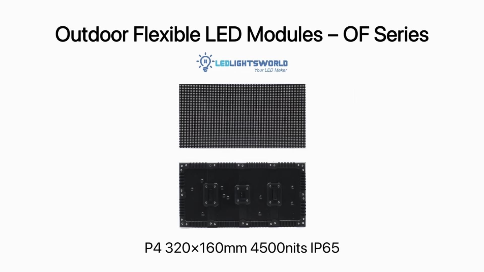 OF-3N Series Outdoor Flexible LED Module – High Brightness P4 Panel for Outdoor Displays | LEDLightsWorld