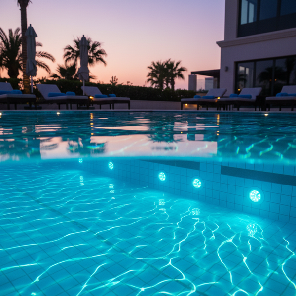 How Underwater LED Lights Transform Pools, Fountains, and Gardens into Magical Nightscapes