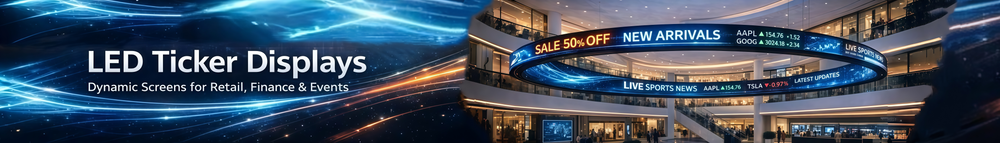 LED Ticker Display | Stock & News LED Tickers for Offices, Trading ...