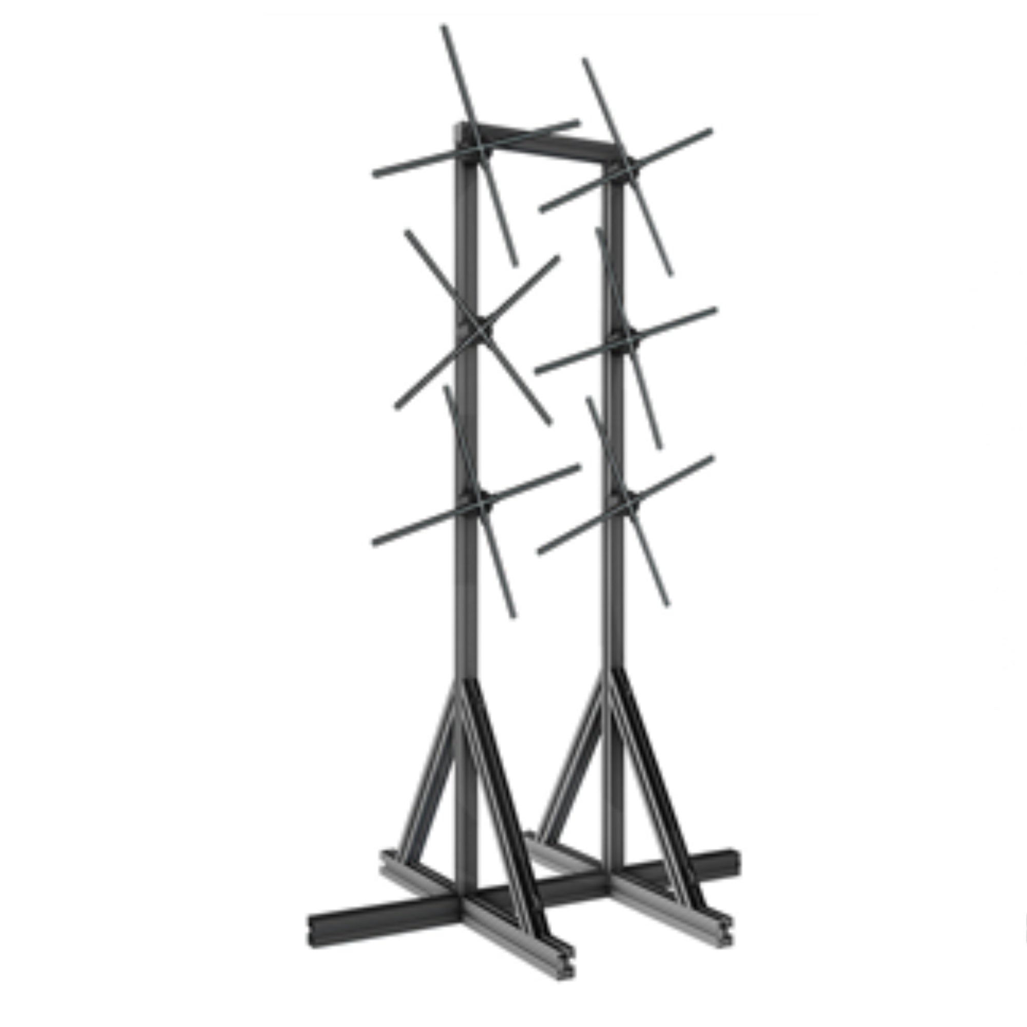 F Series Multi-Fan Stand Mount | 1×3 / 2×3 / 3×3 Configurations | Compatible with F Series ≤100cm 3D Hologram Fans | Modular Steel Frame