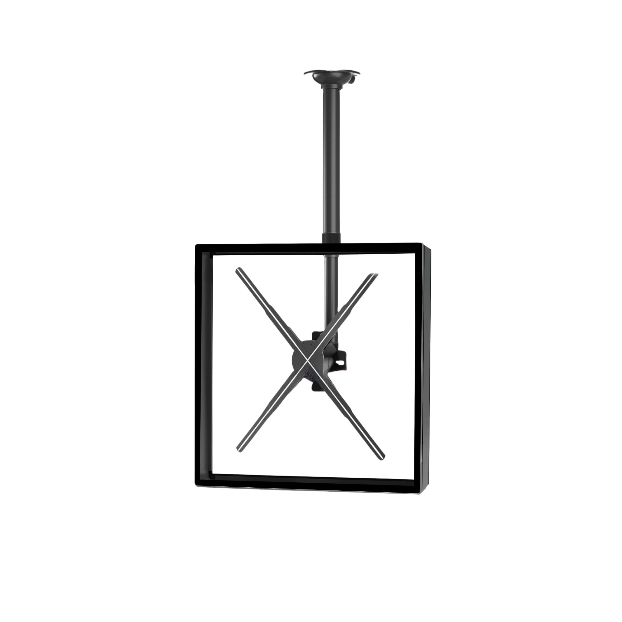 F Series Ceiling Mount with Square Protective Housing | Compatible with F Series ≤80cm 3D Hologram Fans | Enclosed Safety Design