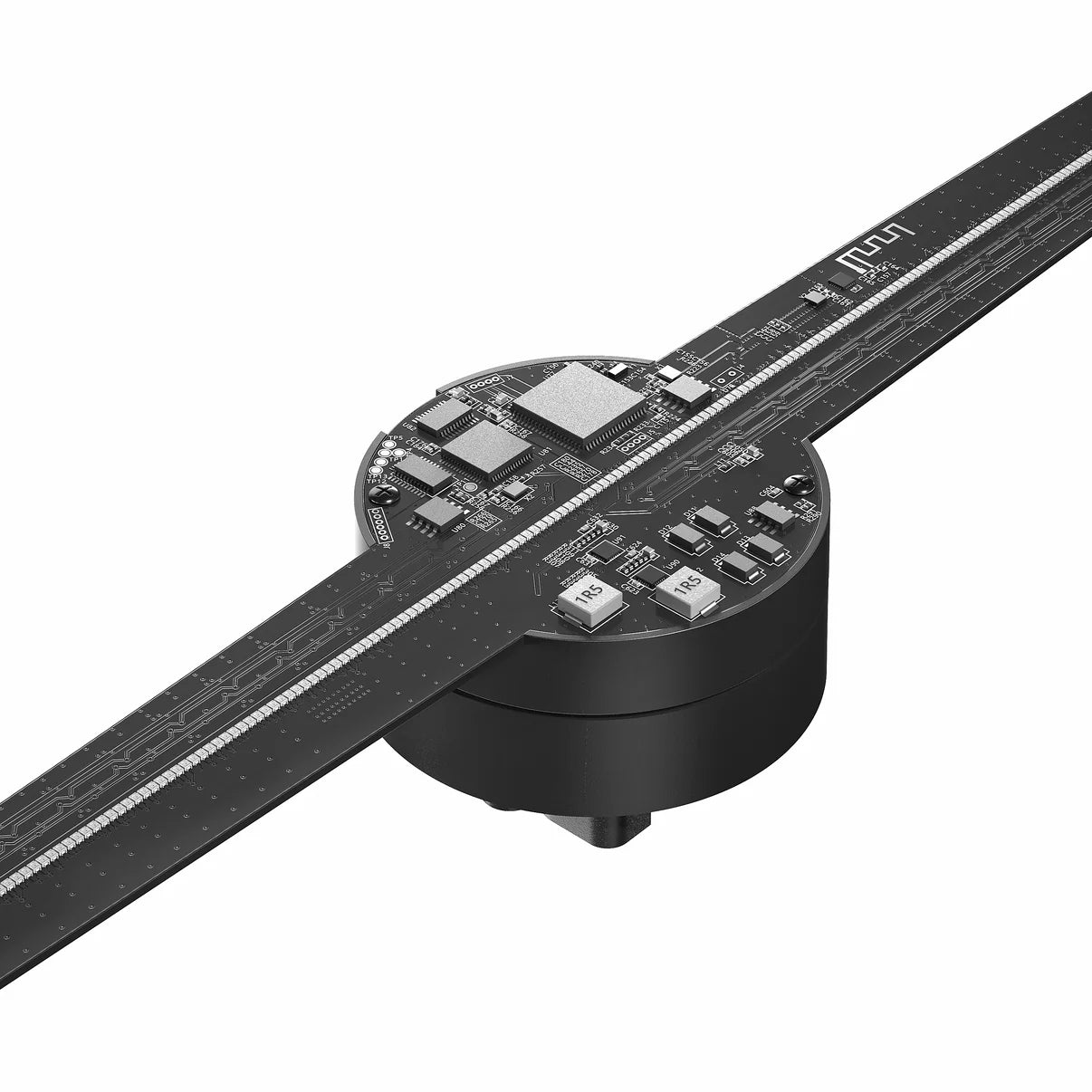 Ventilateur LED hologramme 3D 70 cm, 4 pales, 1 022 LED, livraison gratuite
