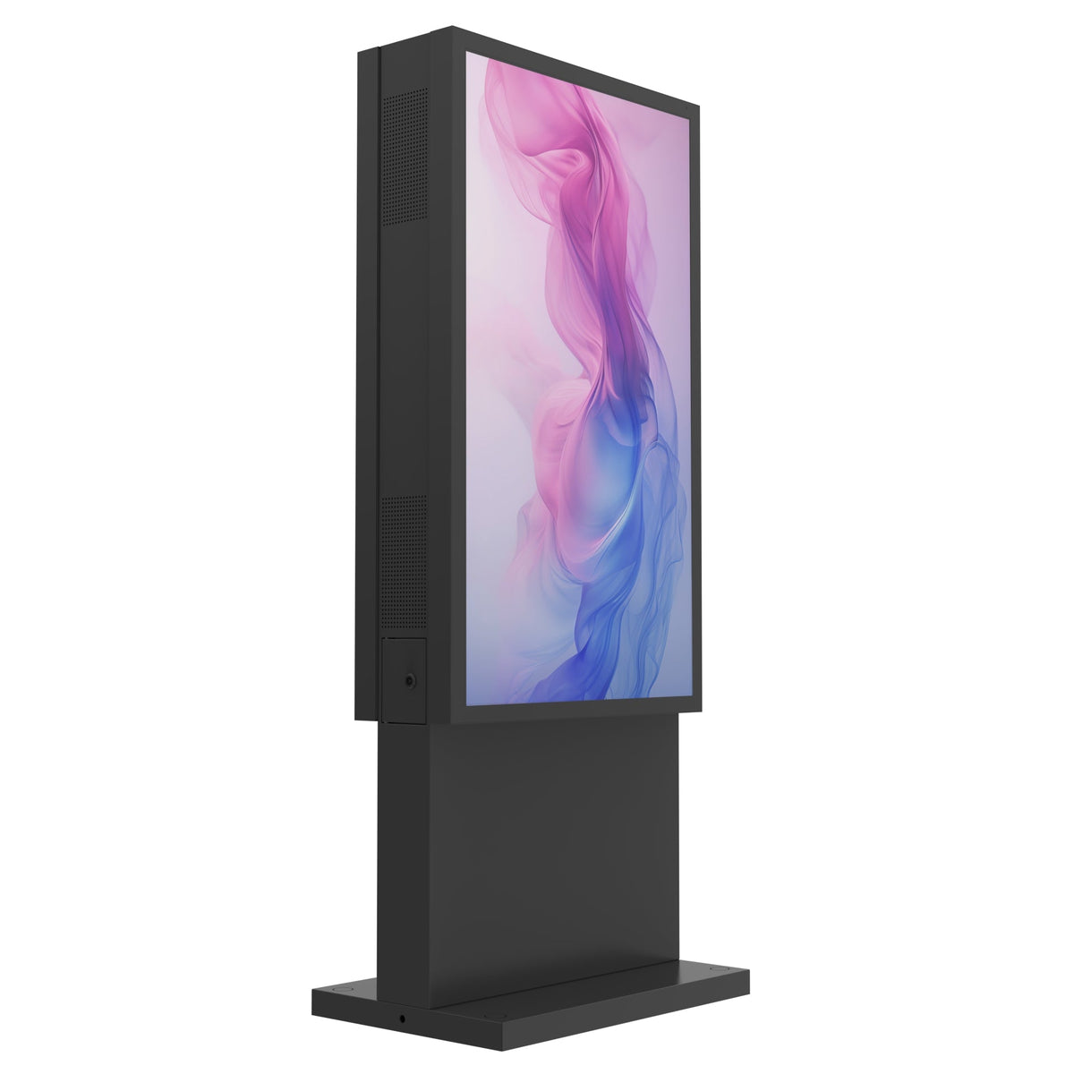 Outdoor Dual-Sided LCD Digital Signage – Back-to-Back Floor-Standing Display, 2500 Nits, IP66 Waterproof, Full Optical Bonding, 43"/55"/65"
