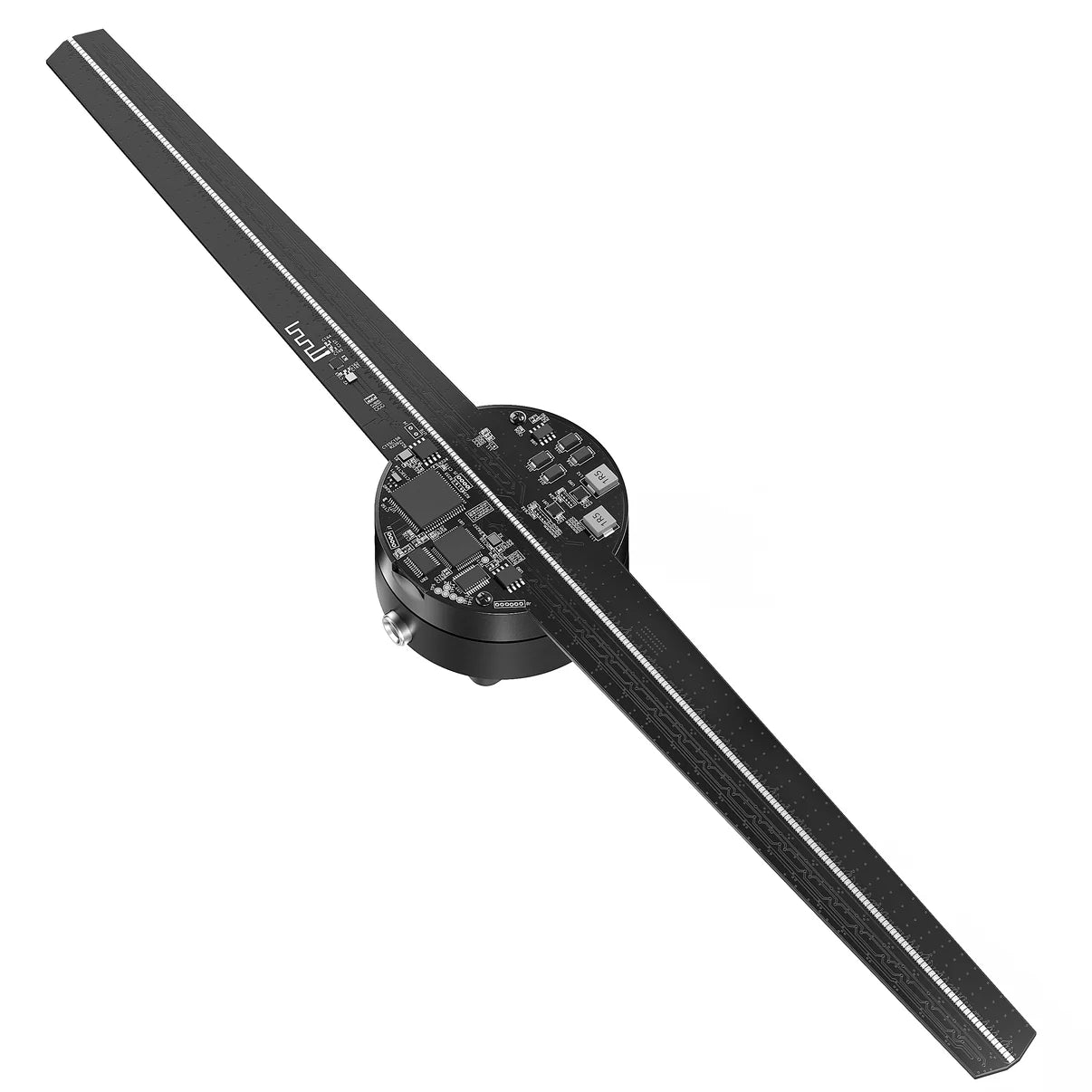 Ventilateur LED hologramme 3D 70 cm, 4 pales, 1 022 LED, livraison gratuite