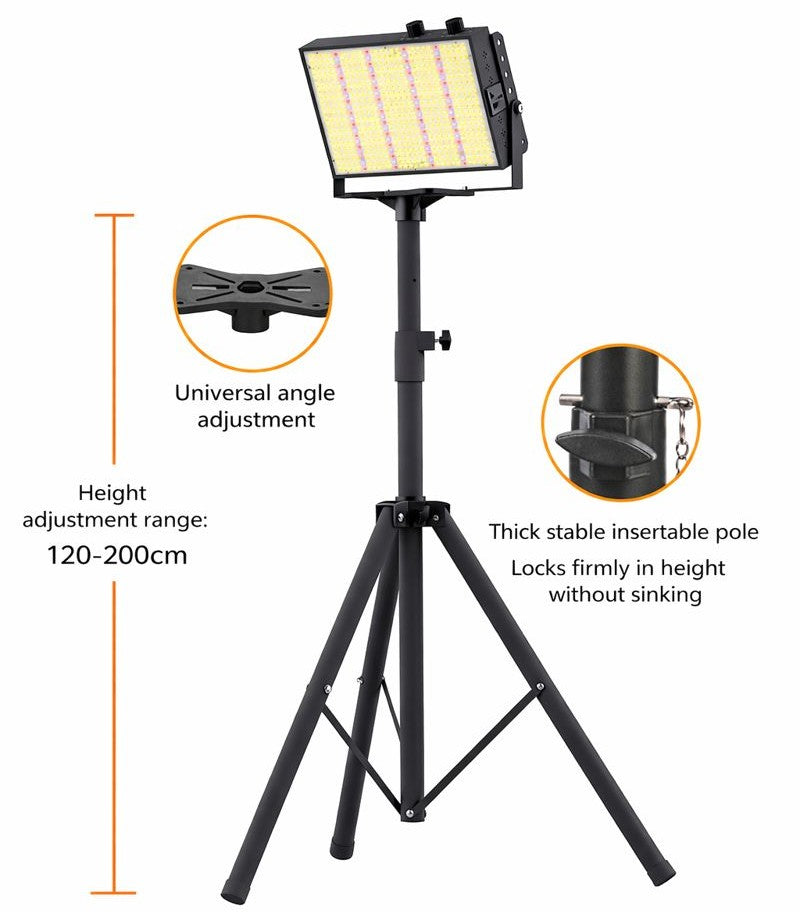 GP-PRO Series Professional Full Spectrum LED Grow Light - 100W / 150W / 200W | 3.5×3FT – 6×5FT Coverage | VEG & BLOOM Dual Control | 0 – 10V Dimming | AC110 – 220V |  for Daisy Chain | Silent Fan | Hanging Rope | US / EU / UK / AU Plug