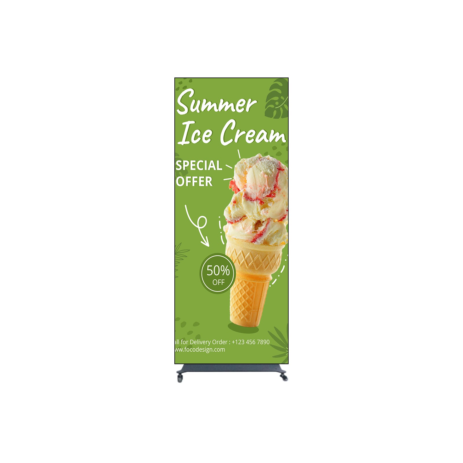 EP-BAT Series LED Poster Display | Battery Powered, Wireless Standee No Plug Needed | Splicing-Capable | 640 / 960 × 1920mm | P2.5 / P1.86 / P1.53 / P1.25