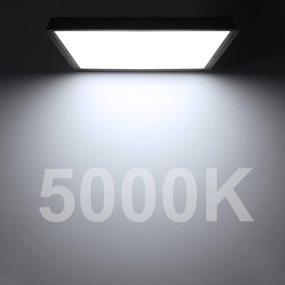 12,0 Zoll quadratische LED-Deckenleuchte – 24 W – Schwarz – 3000 K / 4500 K / 5000 K / 6500 K – Deckenleuchte zur Unterputzmontage – Lokaler Lagerbestand (US/UK/DE)