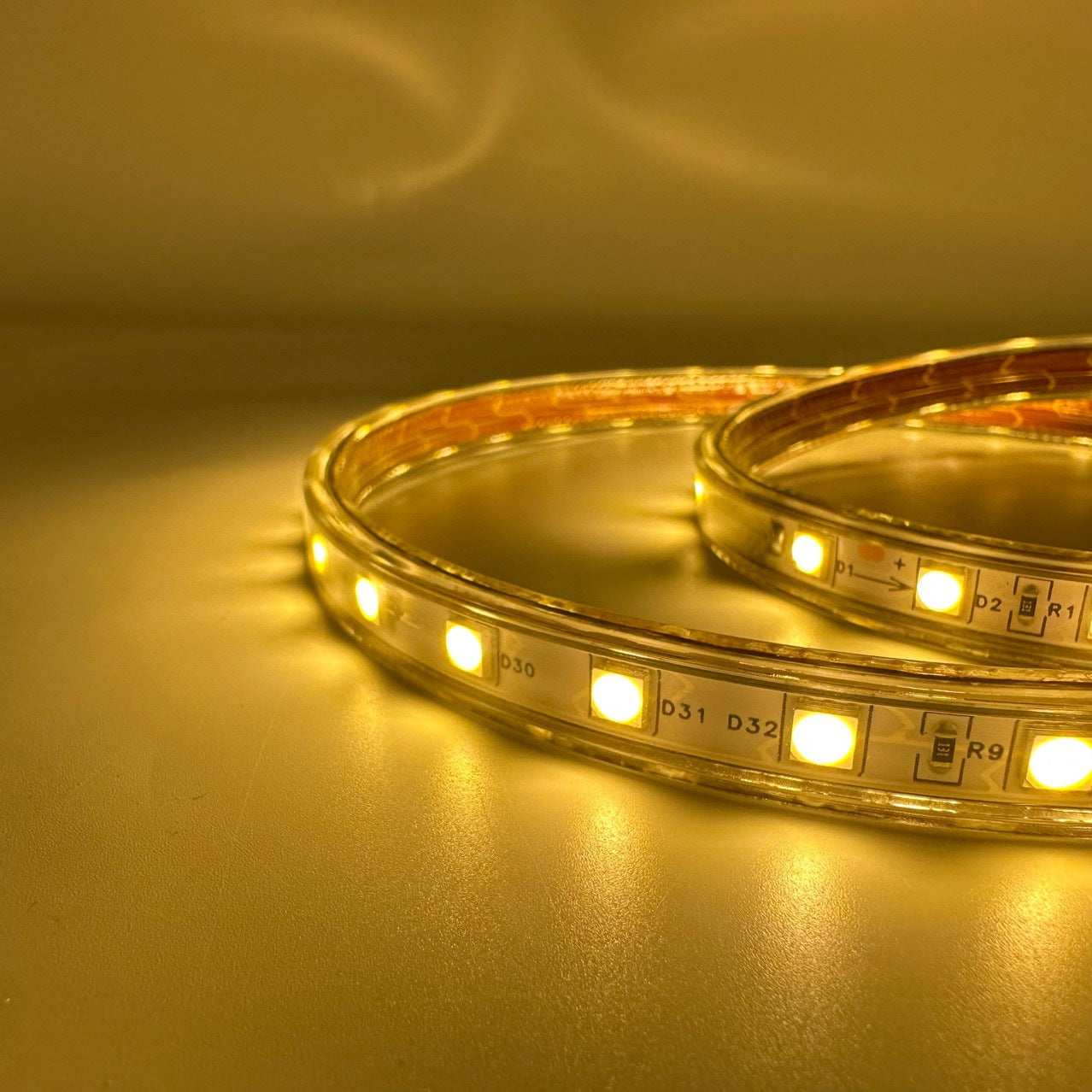 AC 110V / 220V SMD5050 High Voltage LED Neon Strip Light – 60 LEDs/M, Waterproof Flexible Flat Rope Light with Power Plug, 3000K / 4000K / 6000K / Red / Green / Blue / Pink for Indoor & Outdoor Decoration