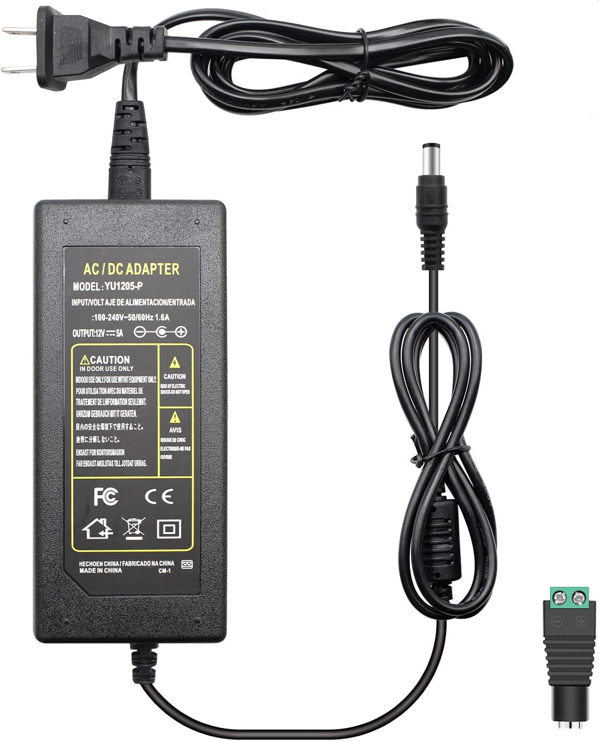 DC 12 V Desktop-Netzteiladapter 36 W–120 W, AC 100–240 V Eingang, Schalttransformator-Ladegerät mit US/UK-Stecker – für LED-Streifenlichter, CCTV, Pumpen und Elektronik