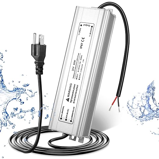 Wasserdichtes 24-V-LED-Netzteil, 30–300 W, 90–265 V Eingang, Einzel-/Doppelkabelausgang, LED-Treiber für den Außenbereich, CE/RoHS/FCC – Optionen für US-/UK-/EU-Stecker und Kabel 