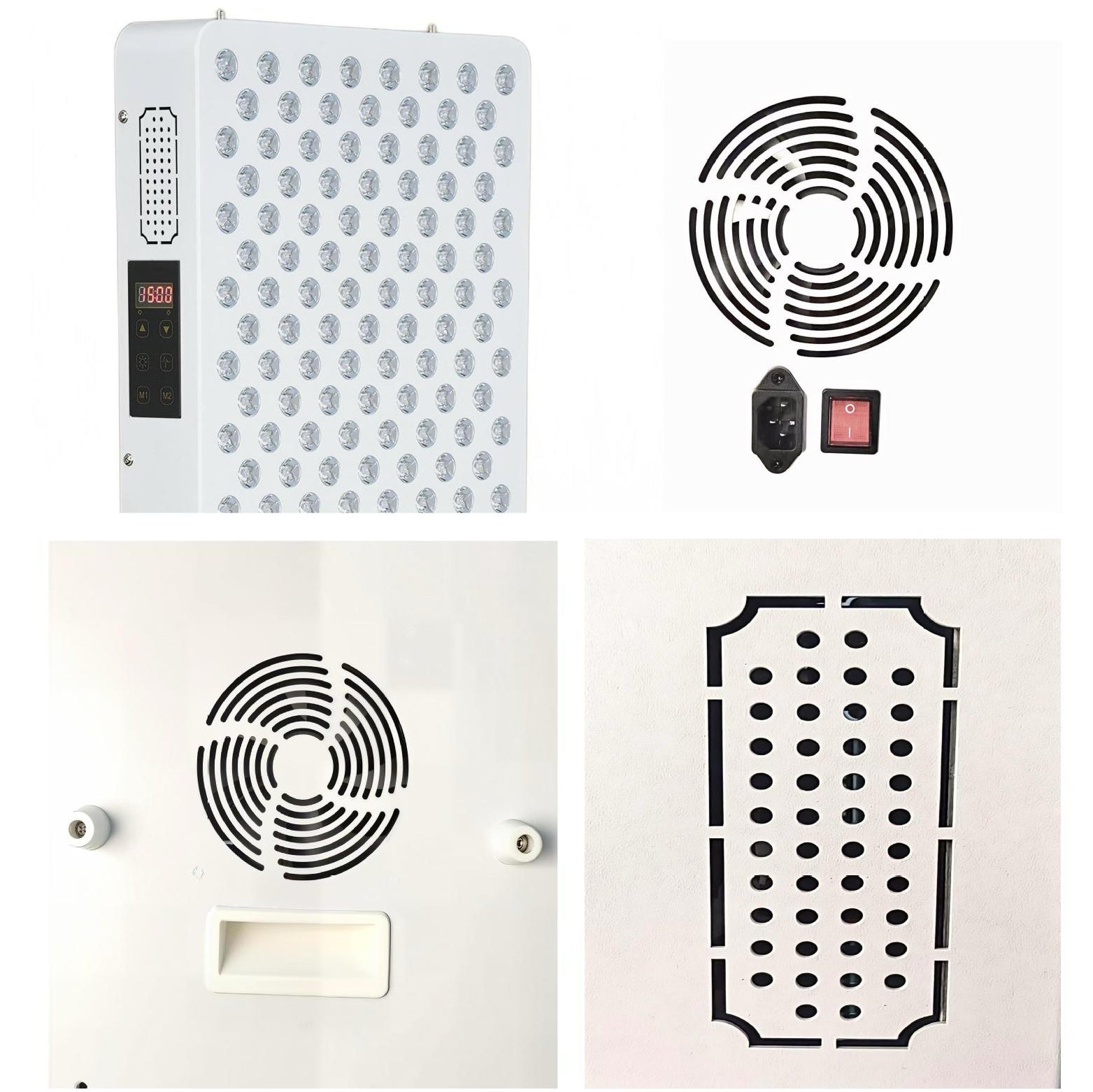 ALPRO2400 Red LED Light Therapy Panel, 600W Deep Red 660nm & Near Infrared 850nm LED Light Therapy