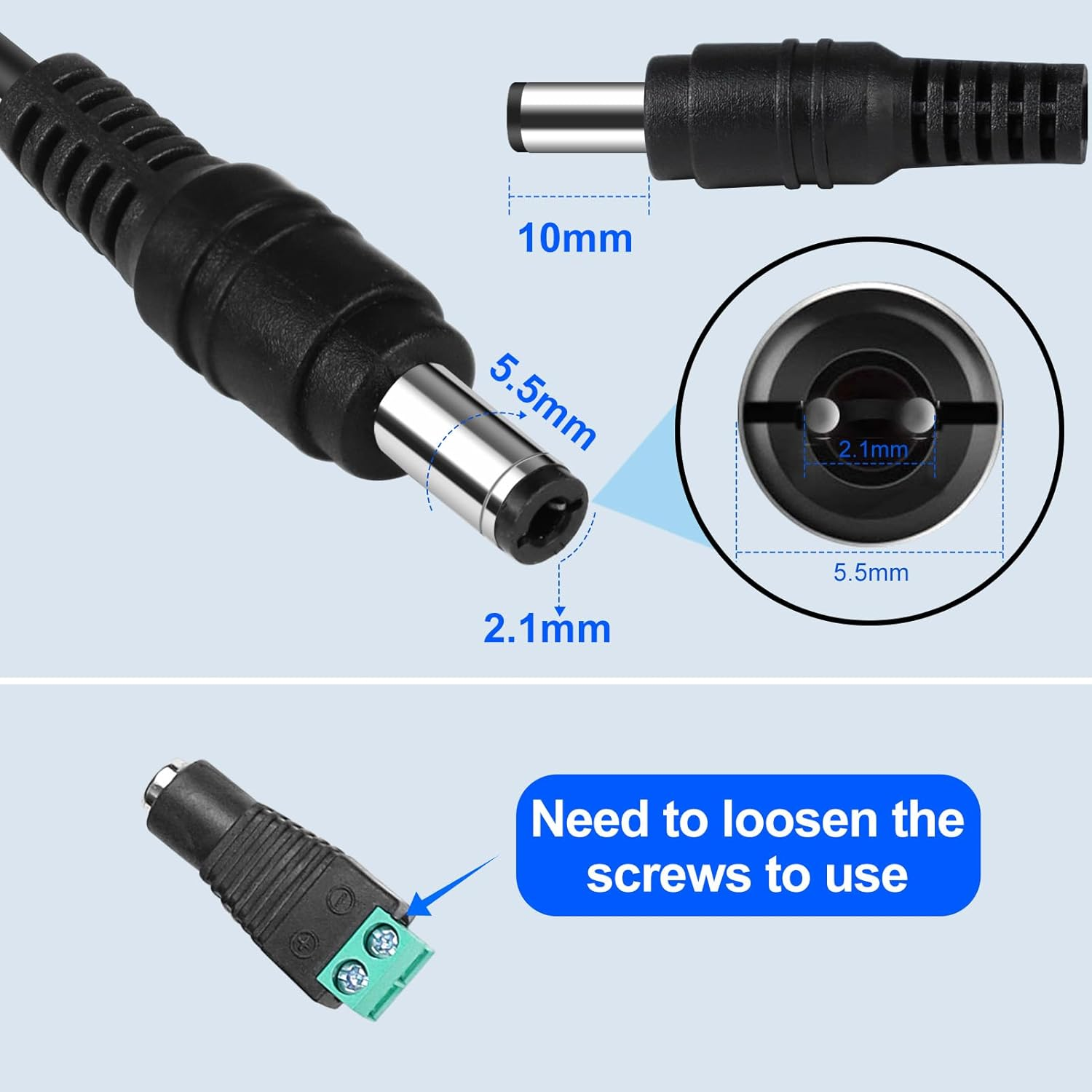DC 12 V Desktop-Netzteiladapter 36 W–120 W, AC 100–240 V Eingang, Schalttransformator-Ladegerät mit US/UK-Stecker – für LED-Streifenlichter, CCTV, Pumpen und Elektronik