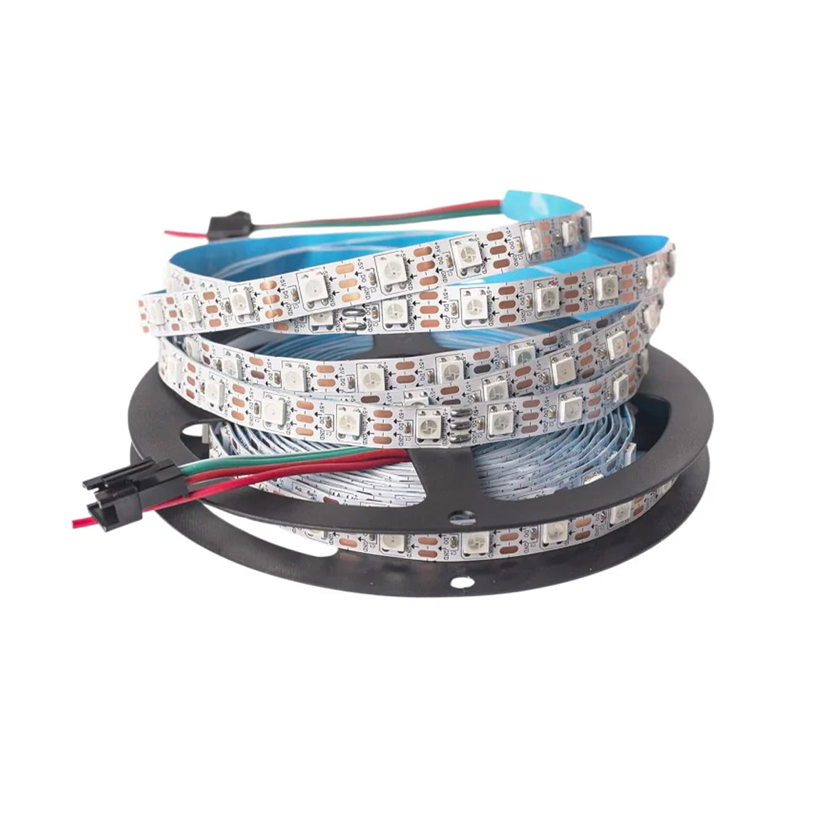 DC5V WS2812b RGBIC LED Strip Light - 10mm PCB | SMD5050 Individually Addressable | 30 / 60 / 96LEDs/M | White PCB |  IP00 / IP65 / IP67 | Flowing Multicolor LED Strip for Party, Decoration, Home DIY Lighting Projects | 5/50M