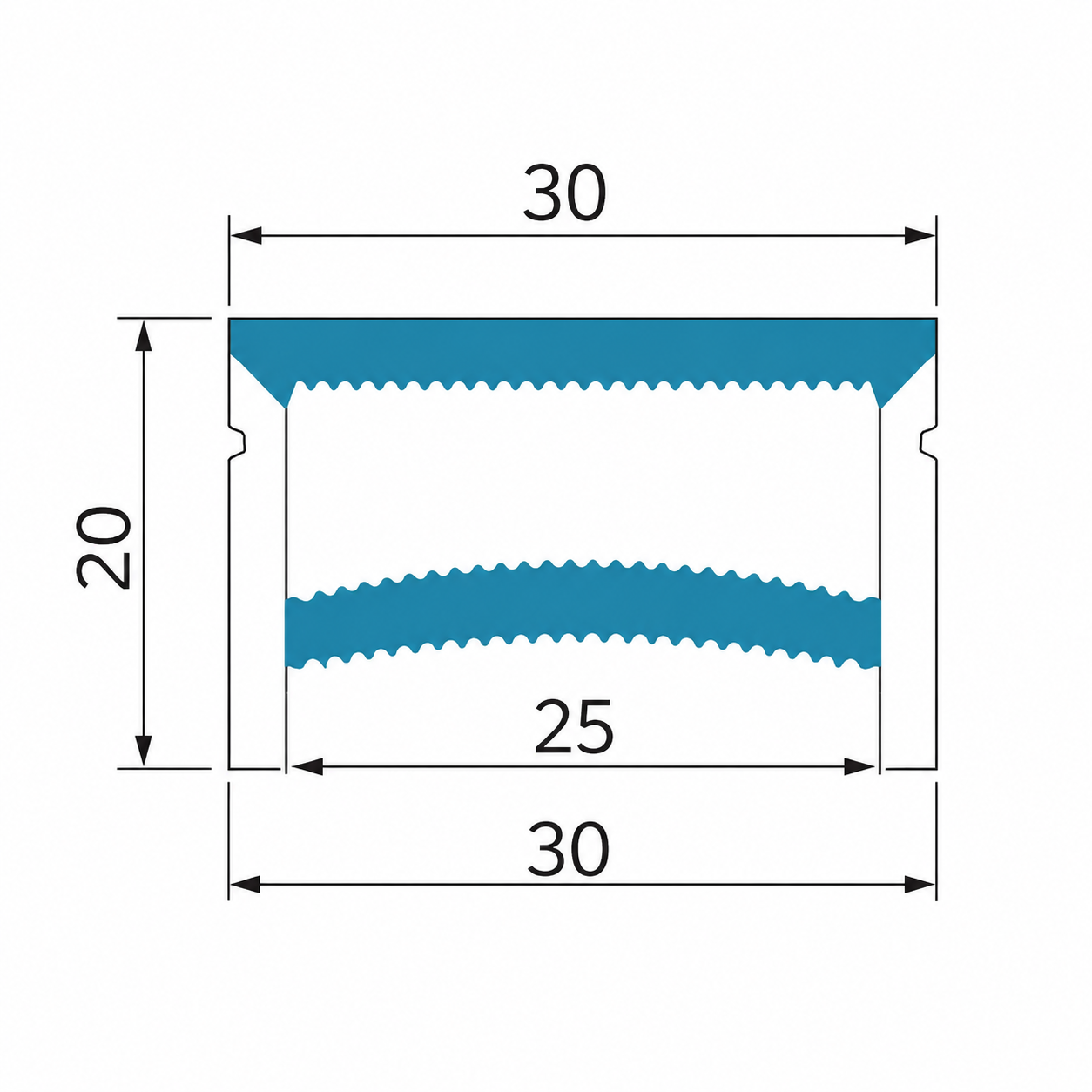 Neonlichtgehäuse – S2020 Schwarz | 20x20mm Silikon-LED-Kanalsystem | IP67 wasserdicht | 12mm Leiterplattenbreite | 164FT/50M | Lagerbestand US/UK/DE