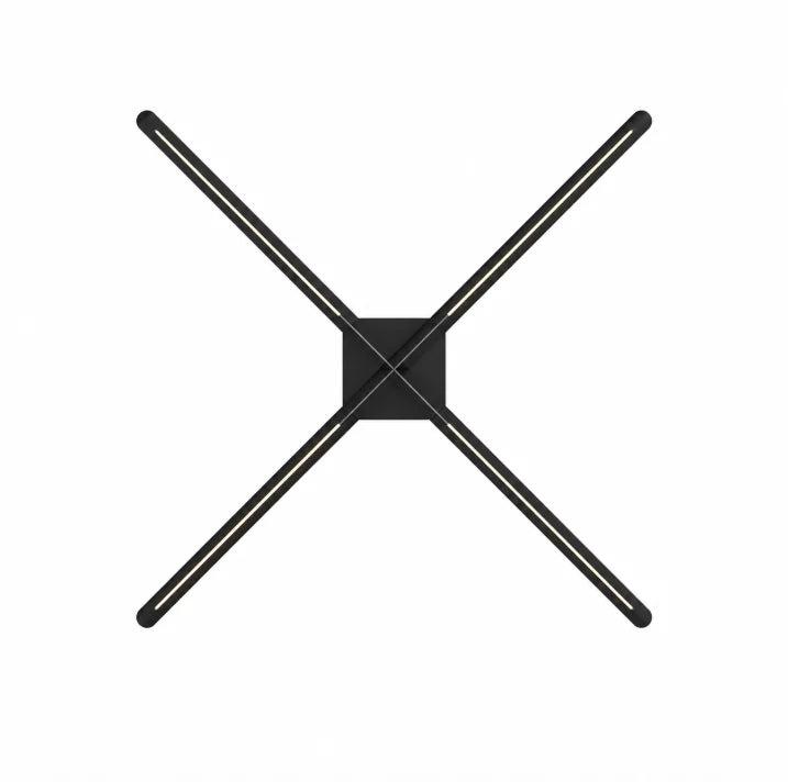 FL-CL Series 47cm to 100cm (18.5–39.4 inch) Medium Size | 3D Hologram Fan LED Display | Flat Fan Cloud Control (AS) | Hologram Display Fan | Fan Only / Fan with Tripod Floor Stand / Fan with Ceiling Mount | 4 Blades
