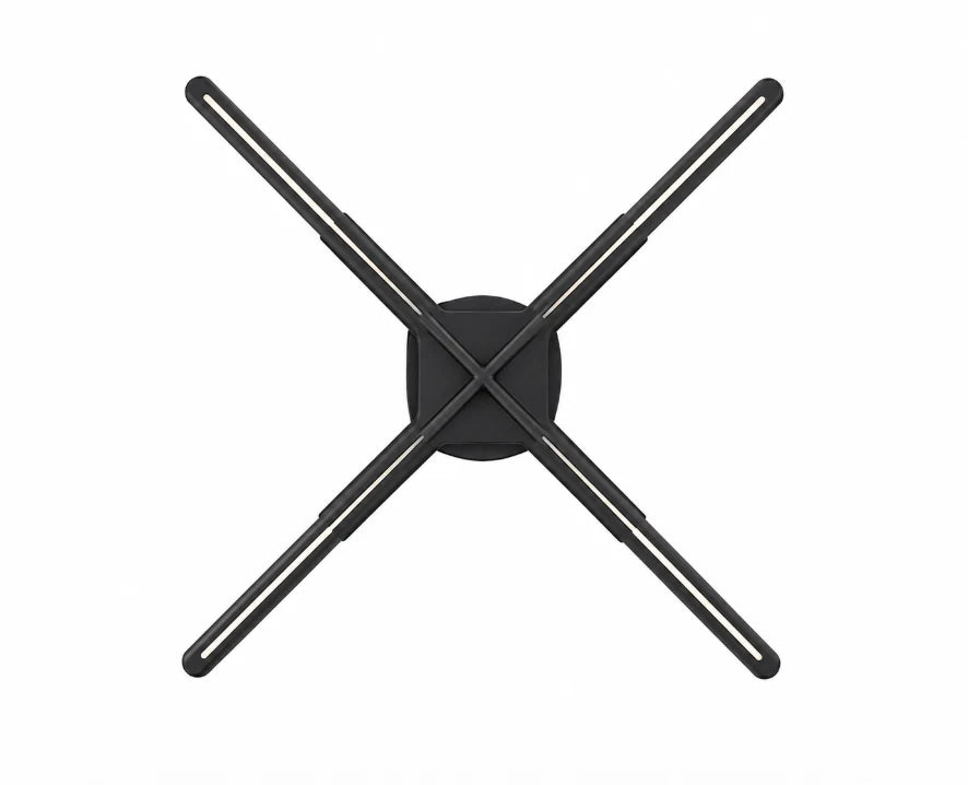FL-CL Series 47cm to 100cm (18.5–39.4 inch) Medium Size | 3D Hologram Fan LED Display | Flat Fan Cloud Control (AS) | Hologram Display Fan | Fan Only / Fan with Tripod Floor Stand / Fan with Ceiling Mount | 4 Blades