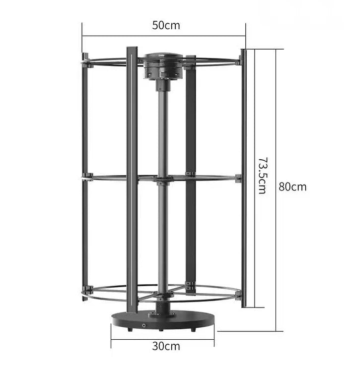 Ventilateur holographique 3D de 43 cm contrôlé par application Wi-Fi, livraison gratuite