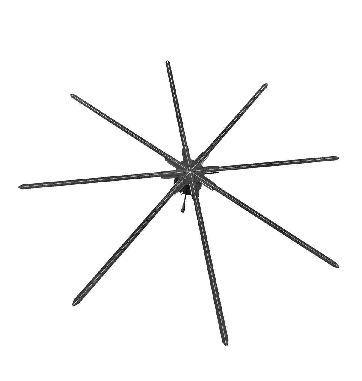 FL-SY Series 150cm to 180cm (59.1–70.9 inch) Large Size | 3D Hologram Fan LED Display | Flat Fan Synchronous Control | LED Hologram Projector | Fan Only / Fan with Dual-Pole Mobile Stand | 8 Blades, Power Adapter Included