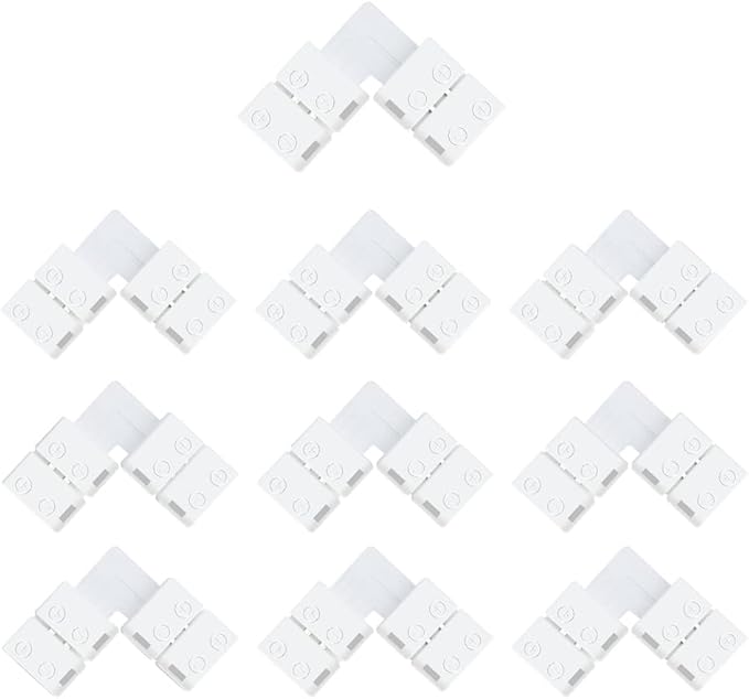 LED Strip Connectors – 8mm 2Pin Solderless Clips | Strip to Wire / Strip to Strip / DC Adapter / L / T – Bulk Wholesale 500pcs MOQ | Factory Direct