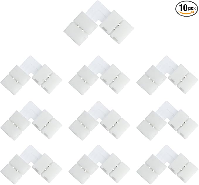 LED Strip Connectors – 10mm 2Pin Solderless Clips | Strip to Wire / Strip to Strip / DC Adapter / L / T – Bulk Wholesale 500pcs MOQ | Factory Direct