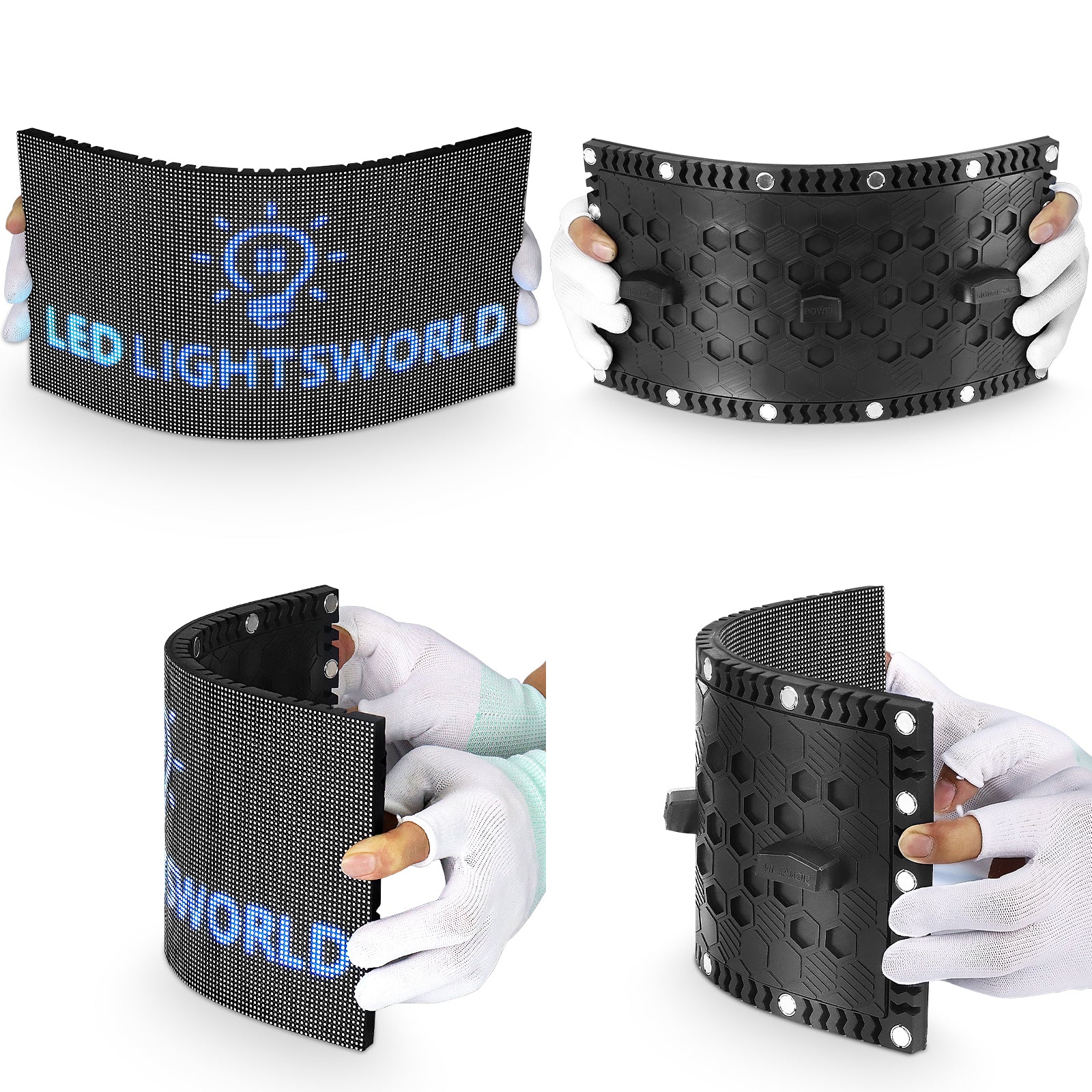 OF-3S Series Outdoor Flexible LED Module – P4 | 320×160mm Panel | IP65 Front Maintenance | 4500nits