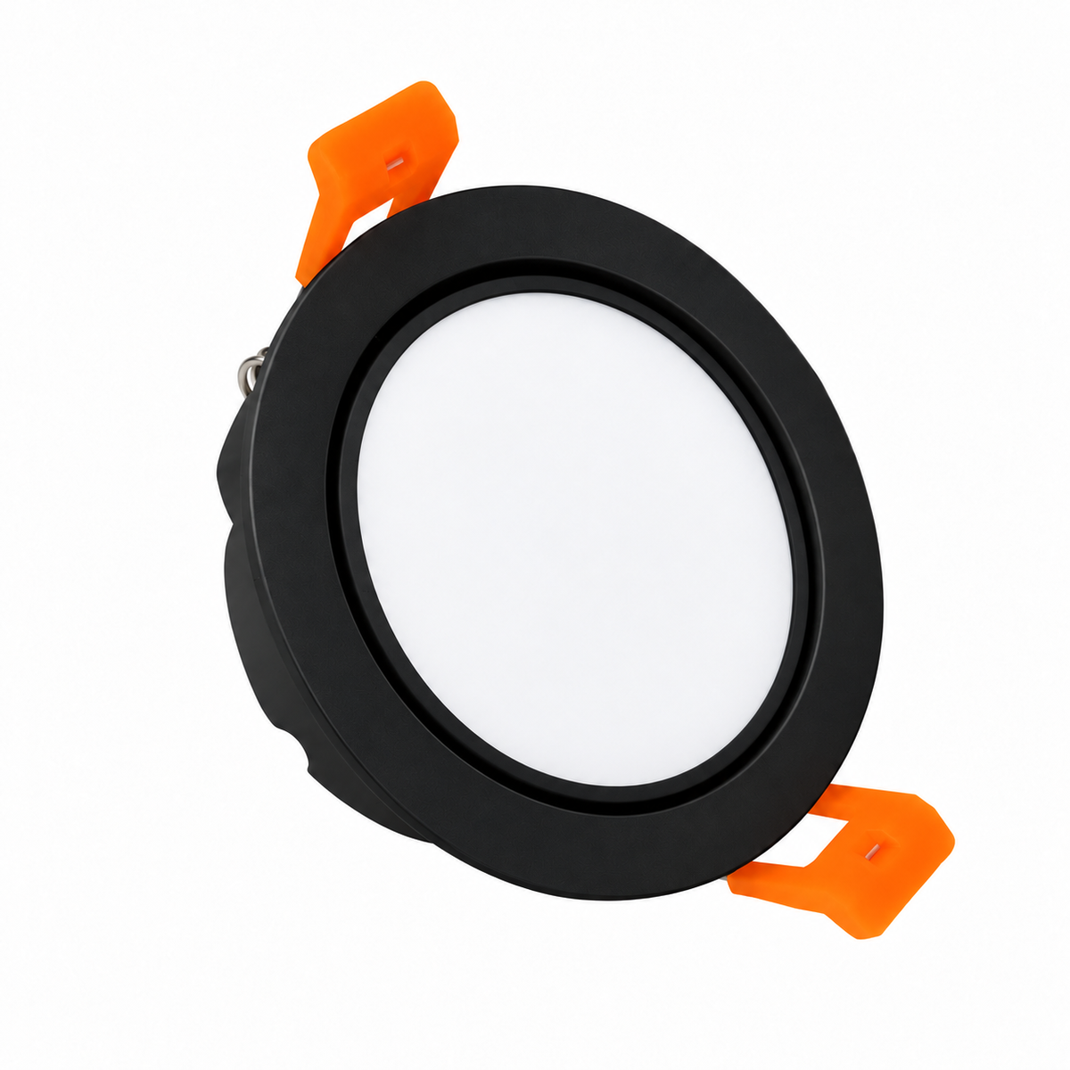 ECO-5 Series Adjustable Ultra-Thin Frosted LED Downlight – Black Housing – TRIAC Dimmable – 5W (3″ Cut-out) – 4-Pack/10-Pack – 2700K–6000K – 100–130V / 200–240V