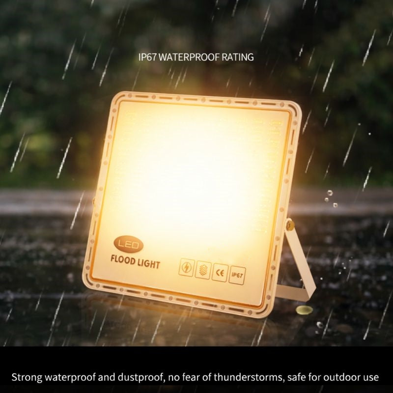 FL-P Series Waterproof LED Flood Light Outdoor – IP67 | 30W - 400W | Warm White/ Cool White | High Brightness SMD2835 Security Floodlight, 100–110 LM/W | Aluminum Housing | White Body | Hardwired Connection (No Plug) | 2 / 10 -Pack