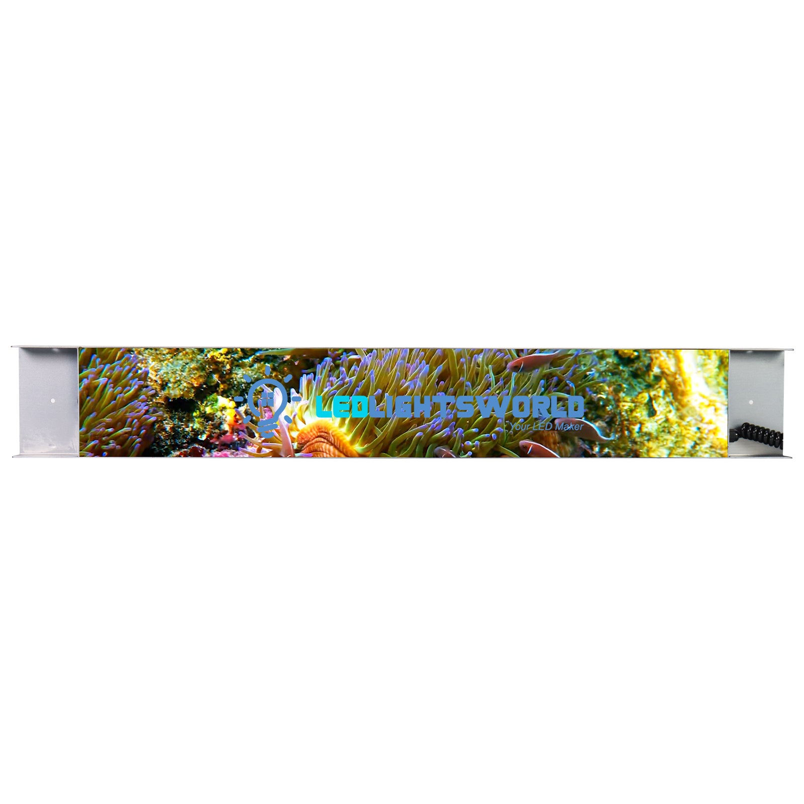 FR Series Framed Outdoor LED Shop Display – P2.5 · 160×960mm | Waterproof High-Brightness Screen for Storefronts & Building Exteriors