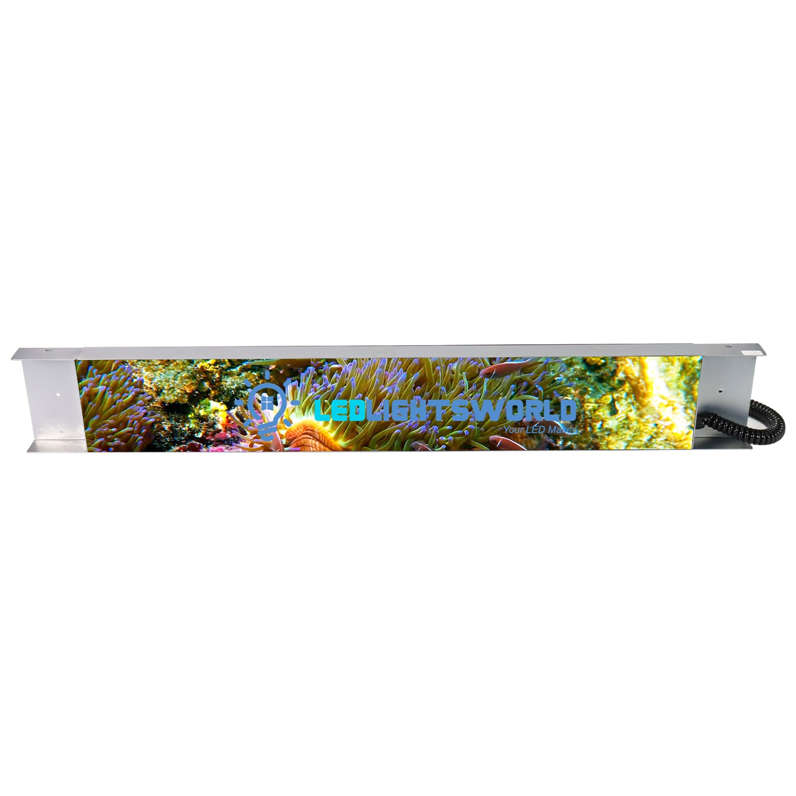 FR Series Framed Outdoor LED Shop Display – P2.5 · 160×960mm | Waterproof High-Brightness Screen for Storefronts & Building Exteriors