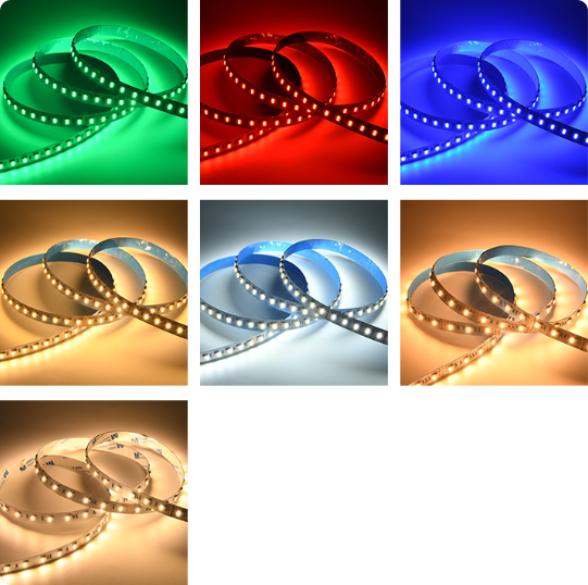 12MM Wide RGBCCT LED Strip Light - DC12V / 24V | 5-In-1 SMD5050-60 LEDs/M | IP00 / IP65 / IP67 | for Mirror, Kitchen Cabinet, Bedroom | 5/50M