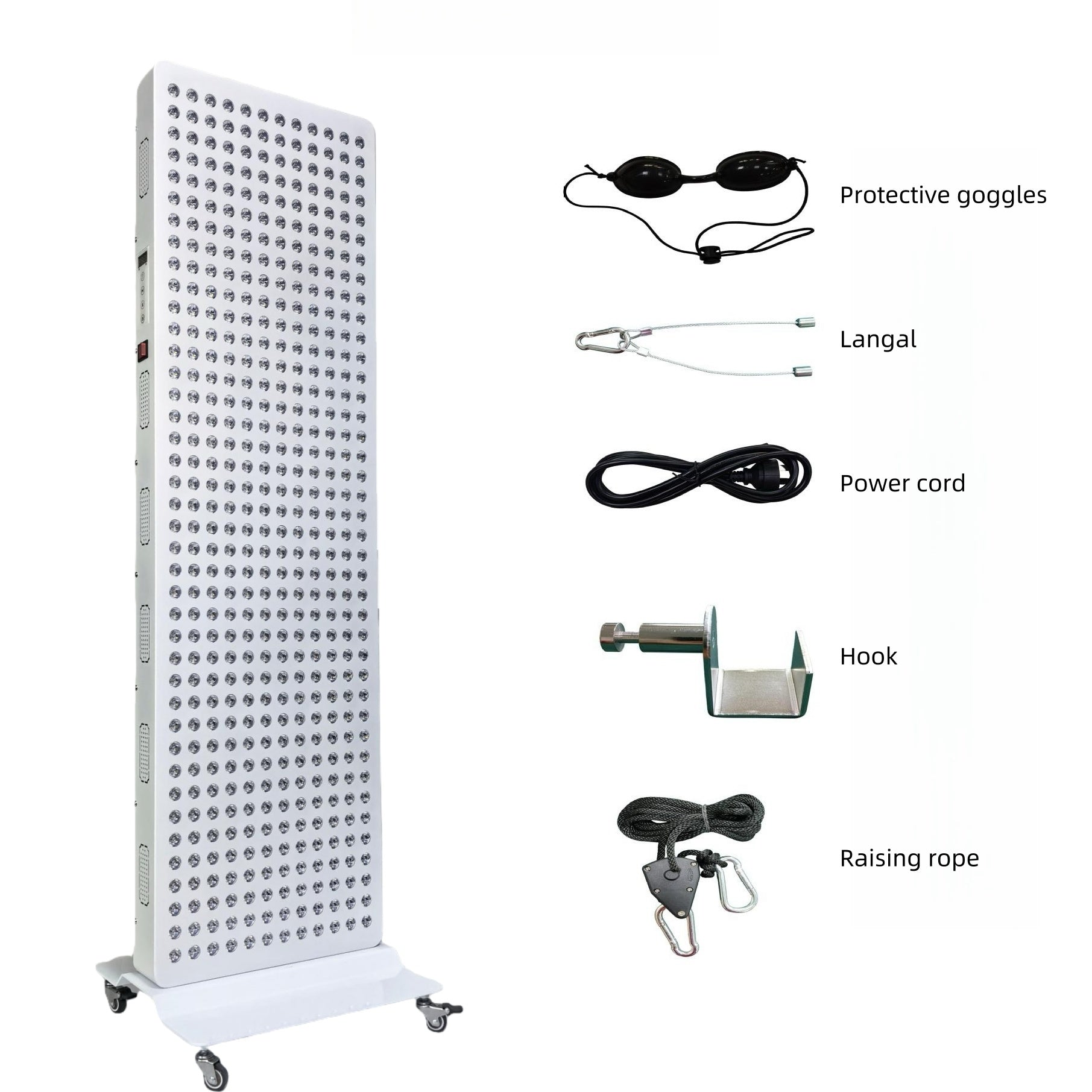 ALPRO2400 Red LED Light Therapy Panel, 600W Deep Red 660nm & Near Infrared 850nm LED Light Therapy