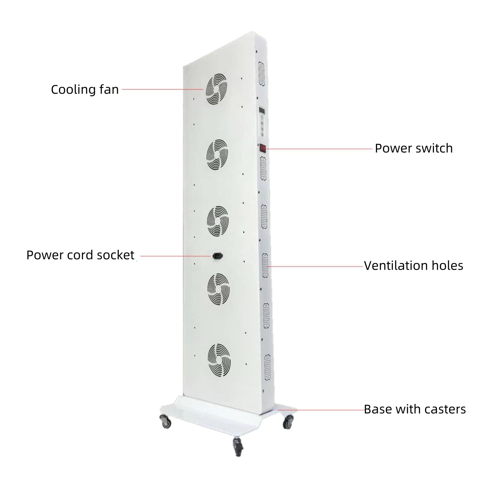 ALPRO2400 Red LED Light Therapy Panel, 600W Deep Red 660nm & Near Infrared 850nm LED Light Therapy