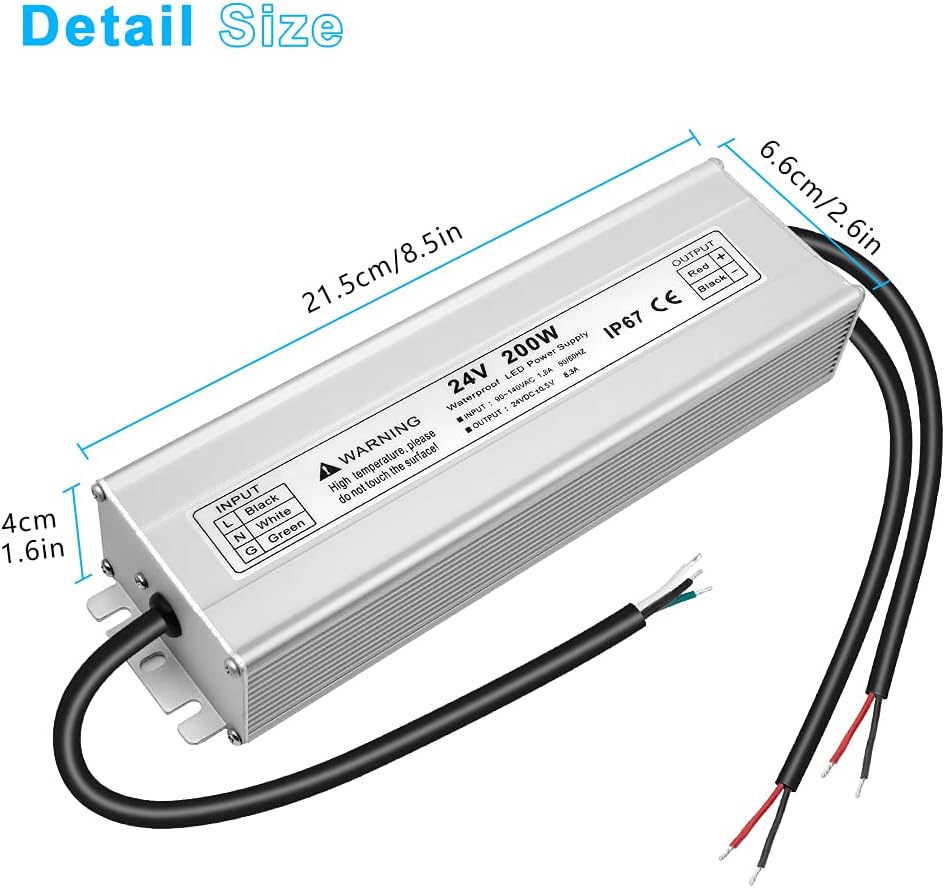 24 V 16,6 A led-transformator, IP67 waterdicht 24 V 400 W, transformator 230 V naar 24 V 400 W, 24 V voeding voor G4 GU5.3 MR11 MR16, niet dimbaar, geen flikkeren, geen 24 V 16,6 A led-transformator, IP67 waterdicht 24 V 400 W, transformator 230 V naar 24 V 400 W, 24 V voeding voor G4 GU5.3 MR11 MR16, niet dimbaar, geen flikkeren, geen