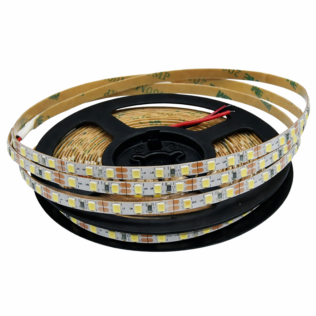 DC12V SMD2835 Single Color LED Strip Light – 60LEDs / 120 LEDs/m | 5mm PCB | High Brightness Low Voltage LED Tape | Warm White / Natural White / Cool White / Blue / Red | for Mirror, Kitchen Cabinet, Bedroom | 5/50M