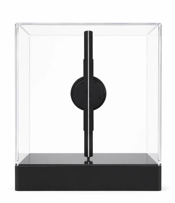 FL-AS Series 18cm to 42cm (7.1–16.5 inch) Small Size | 3D Hologram Fan LED Display | Flat Fan Asynchronous Control | LED Hologram Projector | Transparent Square Protective Housing | 2 Blades