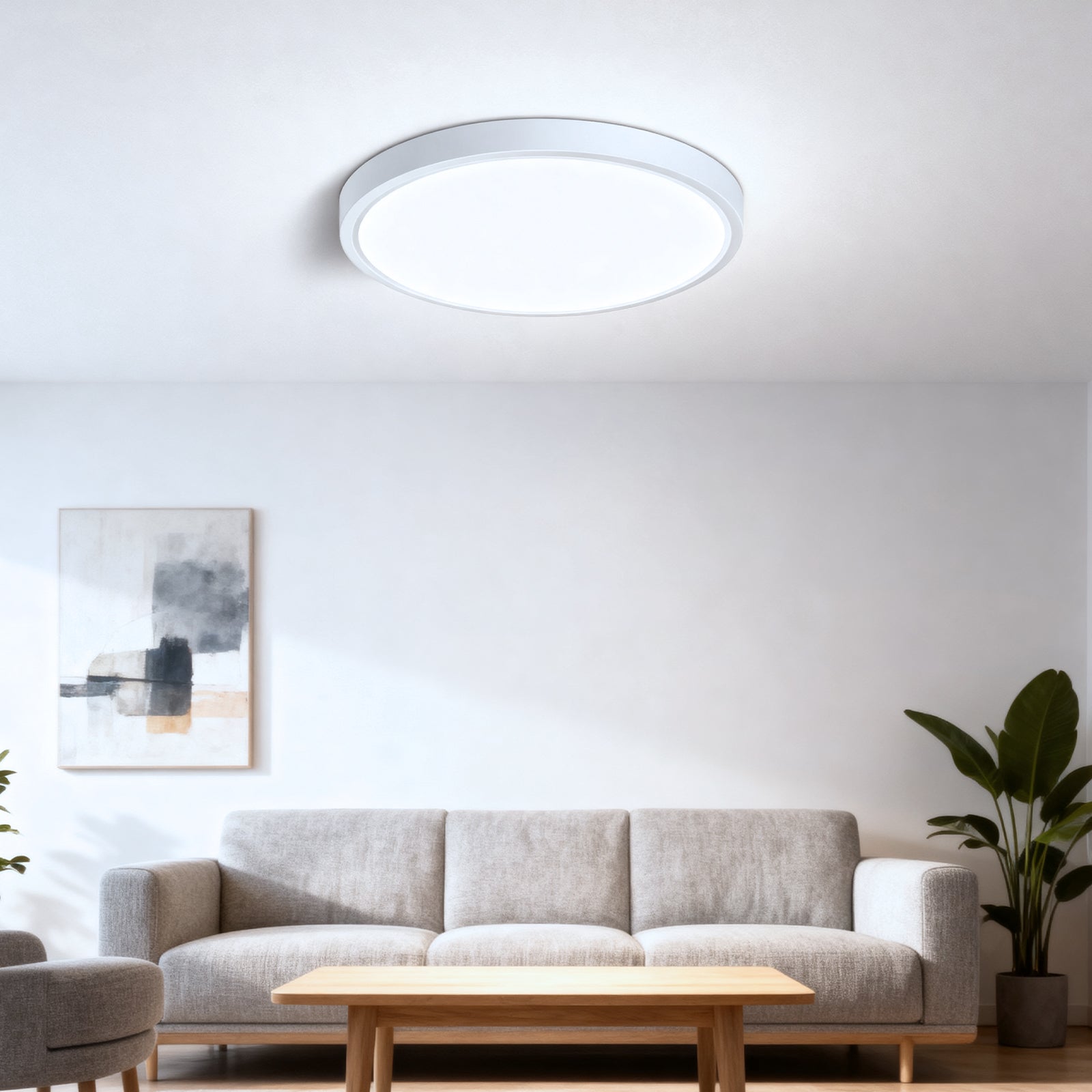 9 Inch Round LED Ceiling Light – 18W – White – 3000K / 4500K / 5000K / 6500K – Flush Mount Ceiling Light – Local Stock (US/UK/DE)
