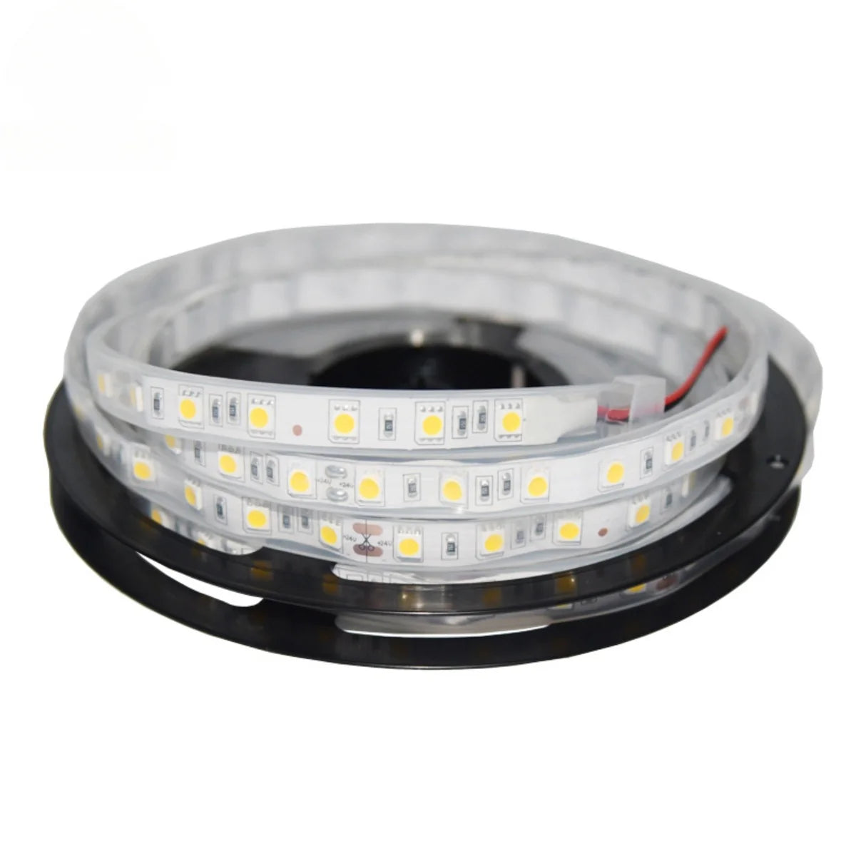 SMD5050 Single Color LED Strip Light – DC 24V | 60 LEDs/m | 10mm PCB | High Brightness Low Voltage LED Tape | IP00 / IP67 | Warm White / Natural White / Cool White | 5/50M