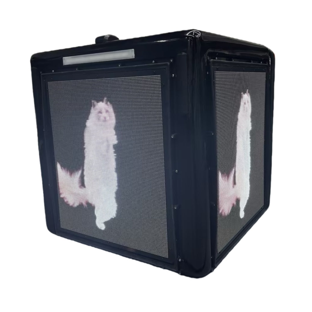 20'' Three-Sided LED Display Box for Delivery Vehicles & Motorcycles High Brightness, Low Power Consumption, Network Control