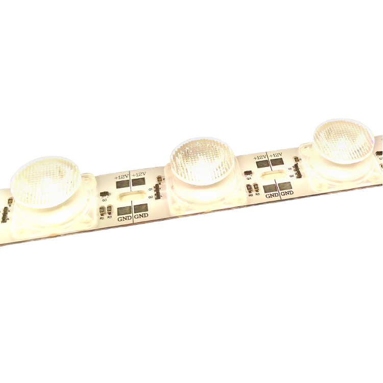 SMD3030 High Brightness Rigid LED Strip Light – 12V DC, 18 LEDs/M, 20W, for Side-Emitting Light Box, Available in Bare PCB (IP20) & Aluminum Channel (IP65), Warm White / Pure White